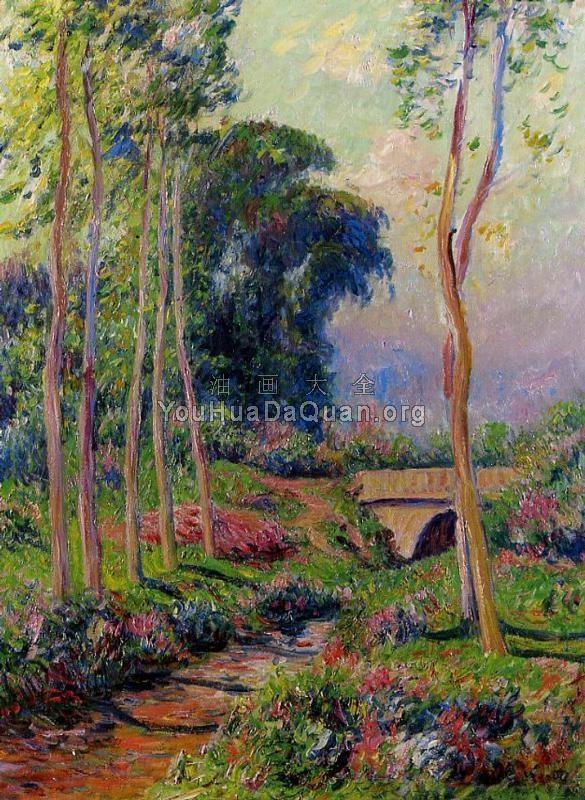 Row of Large Poplars - 亨利·莫雷